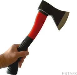 Hache De Cuisine - Hache - 600 Grammes - Hache à Main Rouge 600 Grammes 36 Cm - Hache à Hakbijl - Hache à Fendre - Fendeur De Bois - Hache De Camping En Plein Air Métal/bois