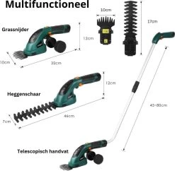 Taille-haie Télescopique PerfectGear - Sécateur Télescopique - Sécateur électrique - Taille-haie à Batterie 19 Taille-haie Télescopique PerfectGear - Sécateur Télescopique - Sécateur électrique - Taille-haie à Batterie -Outils de jardinage professionnels 1200x1175 5