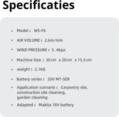 Souffleur D'air - Souffleur De Poussière - Souffleur De Feuilles - Souffleur - Électrique - Aspirateur Sans Fil - Air Duster - Geen Batterie - 2,1 Kg - Rouge -Outils de jardinage professionnels 1200x1178 9