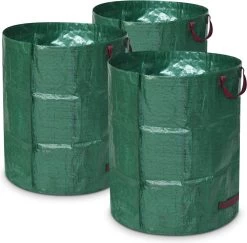 Sac Poubelle De Jardin Réutilisable Navaris 272 Litres - Set De 3 Pièces - Sac De Jardin XXL Pour Déchets Verts, Feuilles Ou Mauvaises Herbes - En Vert Avec Poignées Pratiques -Outils de jardinage professionnels 1200x1179 2