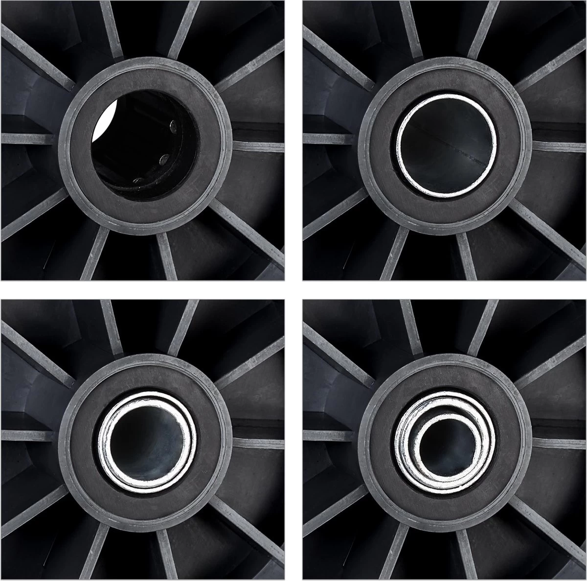 Relaxdays 2x Roue De Brouette 4.00-6 - Caoutchouc Intégral - Roue De Secours Anti-crevaison - Complète - Adaptateurs 11 Relaxdays 2x Roue De Brouette 4.00-6 - Caoutchouc Intégral - Roue De Secours Anti-crevaison - Complète - Adaptateurs – Image 9