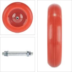 Roue De Brouette Relaxdays Avec Essieu - Pneu Anti-crevaison - Brouette De Roue De Secours - 4.80 4.00-8 -Outils de jardinage professionnels 1200x1189 8