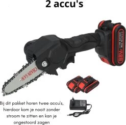 Mini Tronçonneuse - Tronçonneuse - Sécateur Electrique - Taille Haie Electrique - 10 CM - 2 Batteries -Outils de jardinage professionnels 1200x1191 1