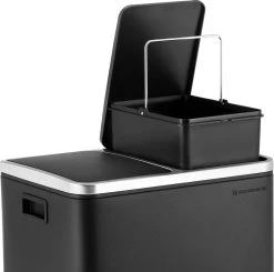Songmics Poubelle Pour La Cuisine, 30L, Tri Des Déchets, Poubelle En Métal, Poubelle à Pédale Avec Bacs Intérieurs Et Poignées, Système De Tri Des Déchets, 2 X 15 Litres, Softclose, Hermétique, Gris Fumée -Outils de jardinage professionnels 1200x1191 11