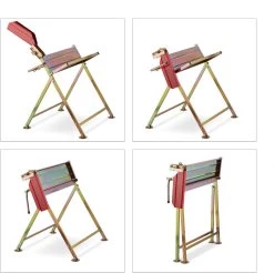 Tréteau Pour Tronçonneuse Relaxdays - Avec Support Pour Tronçonneuse - Tréteau - Jusqu'à 120 Kg - Chevalet -métal -Outils de jardinage professionnels 1200x1194