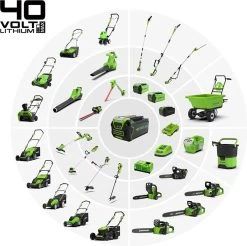 TRONÇONNEUSE À BATTERIE GREENWORKS 40 VOLTS AVEC BATTERIE 2X2.0Ah ET CHARGEUR 13 TRONÇONNEUSE À BATTERIE GREENWORKS 40 VOLTS AVEC BATTERIE 2X2.0Ah ET CHARGEUR -Outils de jardinage professionnels 1200x1195 5