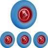Relaxdays 4x Roue De Brouette Caoutchouc - Roue De Wagon Avec Essieu - Pneu Anti-crevaison Jante Acier Bleu -Outils de jardinage professionnels 1200x1197 7