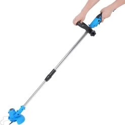 Tondeuse à Gazon Drillpro - Tondeuses à Tondeuses à Gazon - Électrique Portable - 450W 12V - Avec Poignée Réglable Et 2 Piles - Blauw -Outils de jardinage professionnels 1200x1198 10
