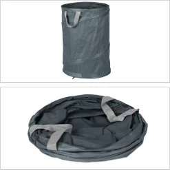 Lot De 3 Sacs Poubelles De Jardin Relaxdays - Sac à Feuilles Pop-up - 160 L - Sac De Jardin - 3 Anses - Gris -Outils de jardinage professionnels 1200x1198 17