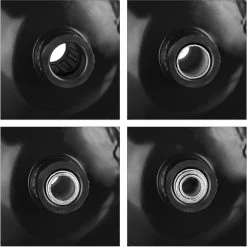 Roue De Brouette Relaxdays Anti Crevaison - 4.80 4.00-8 - 3 Adaptateurs - Jante Acier - Complet Schwarz-Schwarz -Outils de jardinage professionnels 1200x1198 23