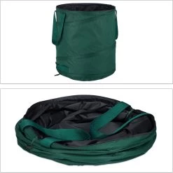 Relaxdays Sac Poubelle De Jardin Pop Up - Lot De 3 - 60 L - Sac De Jardin Robuste - Sac Poubelle Vert Fermé -Outils de jardinage professionnels 1200x1198 36