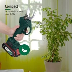 Sécateur Sans Fil Mardin - Sécateur électrique - Taille-haie électrique - Sécateur - Mini Tronçonneuse - Étui Inclus - Batterie Extra - Vert -Outils de jardinage professionnels 1200x1198 6