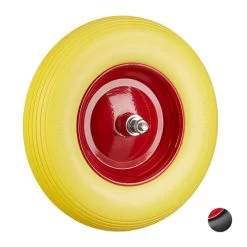 Caoutchouc De Roue De Brouette Relaxdays - Roue De Wagon Avec Essieu - Pneu Anti-crevaison Jante Acier Zwart - Gris -Outils de jardinage professionnels 1200x1200 1052