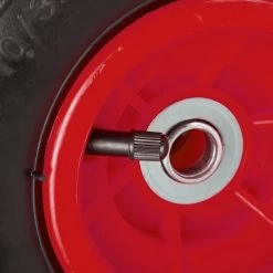 Relaxdays 4x Roue De Diable 260x85 - Roue De Charrette à Bras - Pneu Pneumatique - Roue De Secours - Noir/rouge -Outils de jardinage professionnels 1200x1200 1121