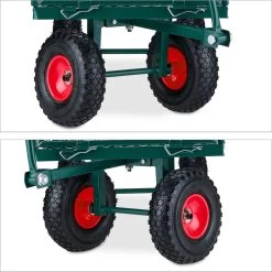 Pneumatiques De Charrette à Bras Relaxdays - 200 Kg - Chariot De Transport En Acier - Chariot De Jardin - Charrette à Bras -Outils de jardinage professionnels 1200x1200 1136