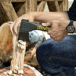 Hache Longueur 23 Cm, Petite Hache D'extérieur Pour Le Jardinage Et Le Bois De Chauffage, La Construction Et La Coupe, Hache De Camping De Survie Avec Manche Ergonomique, Style Léger En Fibre De Verre, Housse De Protection Incluse (LX-V9) -Outils de jardinage professionnels 1200x1200 115