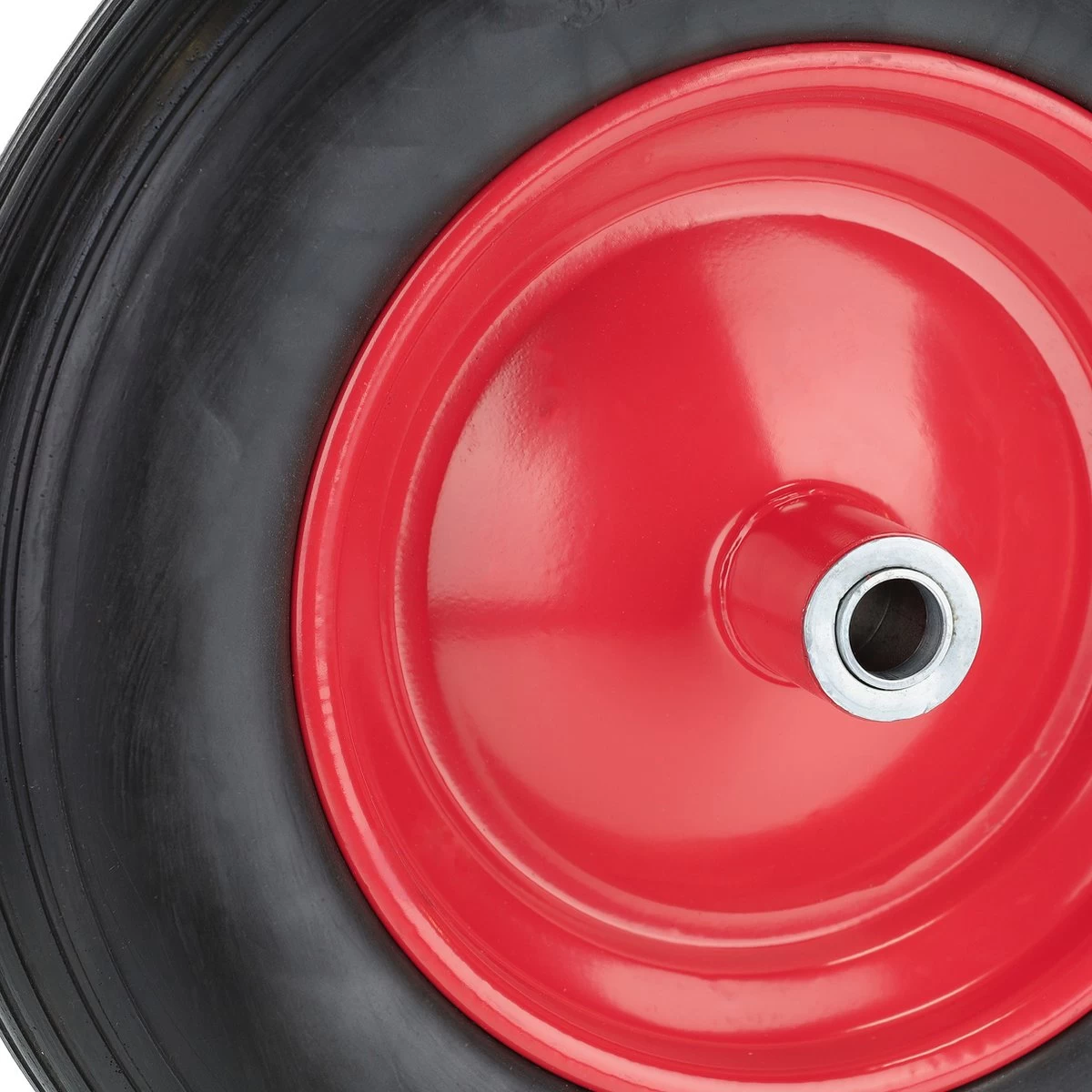 Roue De Brouette Relaxdays 3.50-8 - Roue De Secours Anti-crevaison - Jante Acier Rouge - Pneu Brouette 8 Roue De Brouette Relaxdays 3.50-8 - Roue De Secours Anti-crevaison - Jante Acier Rouge - Pneu Brouette – Image 6