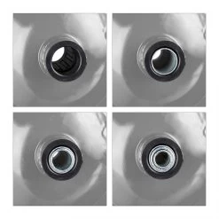 Relaxdays 4x Roue De Brouette 4.80 4.00-8 - Pneumatique - Roue De Secours Avec Adaptateurs - Noir-gris -Outils de jardinage professionnels 1200x1200 1321