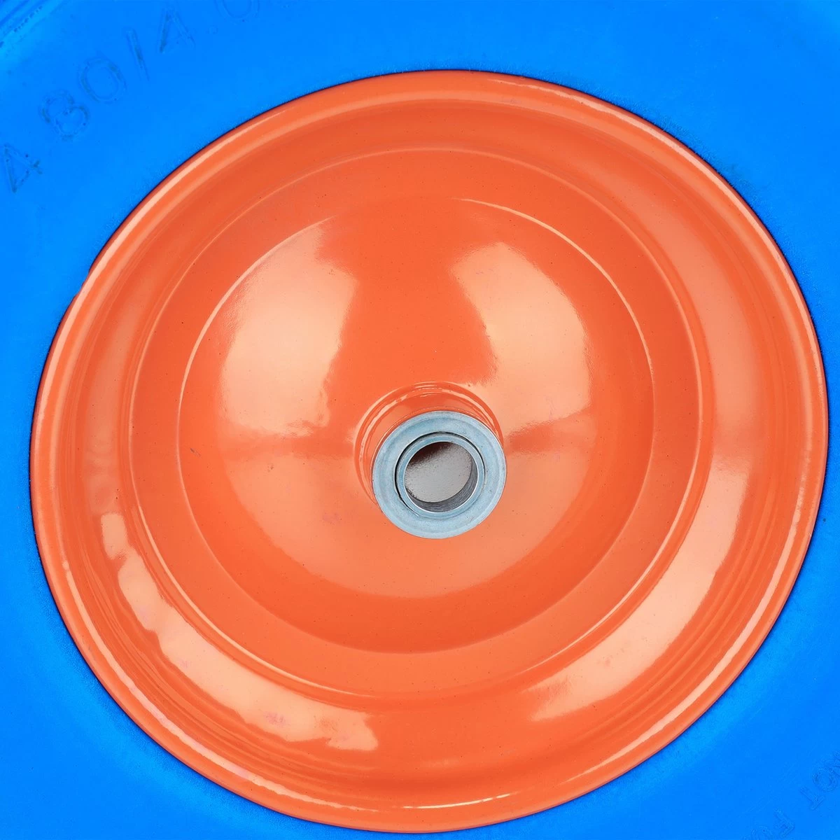 Roue De Brouette Relaxdays 4.80/4.00-8 - Pneu De Secours Anti-crevaison En Caoutchouc - Jante En Acier - Bleu 6 Roue De Brouette Relaxdays 4.80/4.00-8 - Pneu De Secours Anti-crevaison En Caoutchouc - Jante En Acier - Bleu – Image 4