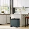 Songmics Poubelle Pour La Cuisine, 54 Litres, Poubelle, Poubelle à Pédale Avec 3 Compartiments, Bacs Intérieurs Et 6 Autocollants Pour Le Tri Des Déchets, Système De Tri Des Déchets, Gris-noir LTB54G -Outils de jardinage professionnels 1200x1200 1353
