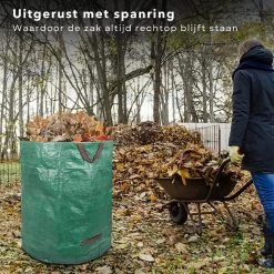 Cheqo® XL Sac à Déchets De Jardin - Sac à Déchets De Jardin - Seau à Déchets De Jardin - Sac à Mauvaises Herbes - Jardinage - Sac à Déchets Verts - 272 Litres -Outils de jardinage professionnels 1200x1200 1365