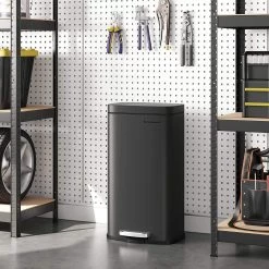 Prullenbak - Poubelle Poubelle Pour La Cuisine, Poubelle De 30 L Avec Pédale, Poubelle à Pédale Avec Bac Intérieur En Plastique, Couvercle à Charnière, Fermeture Amortie, Anti-odeurs Et Hygiénique, Noir 16 Prullenbak - Poubelle Poubelle Pour La Cuisine, Poubelle De 30 L Avec Pédale, Poubelle à Pédale Avec Bac Intérieur En Plastique, Couvercle à Charnière, Fermeture Amortie, Anti-odeurs Et Hygiénique, Noir -Outils de jardinage professionnels 1200x1200 1379