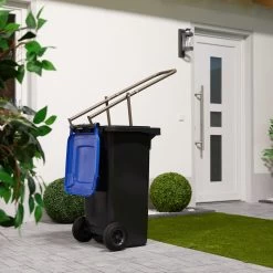 Relaxdays Presse à Déchets Pour Poubelles à Roulettes - Presses à Clic - Levier - Tamper à Déchets - Acier - Marron -Outils de jardinage professionnels 1200x1200 1433