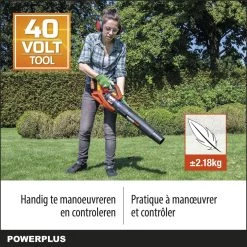 Souffleur De Feuilles Powerplus Dual Power POWDPGSET31 - 40V - Avec Batterie 40 V Et Chargeur -Outils de jardinage professionnels 1200x1200 1468