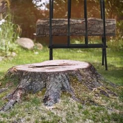 Relaxdays - Jusqu'à 200 Kg - Chevalet à Bois - Réglable - Acier - Chevalet à Chaîne - Noir -Outils de jardinage professionnels 1200x1200 218