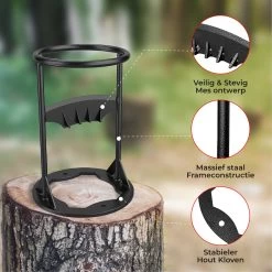 Sunnyhome Fendeuse De Bûches - Fendeuse De Bûches - Fendeuse De Bûches Bois D'allumage - Fendeuse De Bûches - Robuste - Zwart -Outils de jardinage professionnels 1200x1200 22