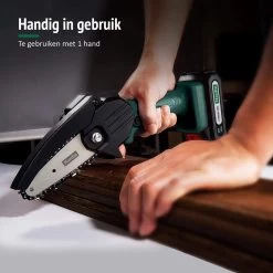 Foumt Mini Tronçonneuse MK-1 - Scie à élaguer - Tronçonneuse - Tronçonneuse électrique - Étui Inclus - Batterie Extra - Vert -Outils de jardinage professionnels 1200x1200 238