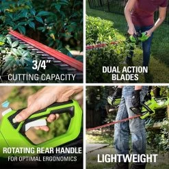 Taille-haie à Batterie Greenworks 40 Volts Avec Batterie 2,0 Ah Et Chargeur G40HT61K2 -Outils de jardinage professionnels 1200x1200 307