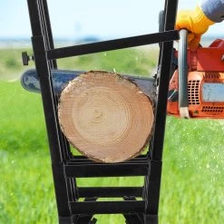 Relaxdays - Jusqu'à 400 Kg - Chevalet De Sciage à Chaîne - Réglable - Acier - Bois De Sciage - Noir -Outils de jardinage professionnels 1200x1200 35