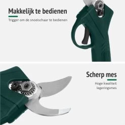 Sécateur Sans Fil Mardin - Sécateur électrique - Taille-haie électrique - Sécateur - Mini Tronçonneuse - Étui Inclus - Batterie Extra - Vert -Outils de jardinage professionnels 1200x1200 412