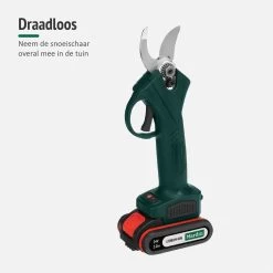 Sécateur Sans Fil Mardin - Sécateur électrique - Taille-haie électrique - Sécateur - Mini Tronçonneuse - Étui Inclus - Batterie Extra - Vert -Outils de jardinage professionnels 1200x1200 413