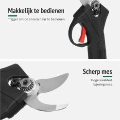 Sécateur à Batterie Foumt SS-1 - Sécateur électrique - Taille-haie électrique - Sécateur - Mini Tronçonneuse - Étui Inclus - Batterie Extra - Zwart -Outils de jardinage professionnels 1200x1200 421