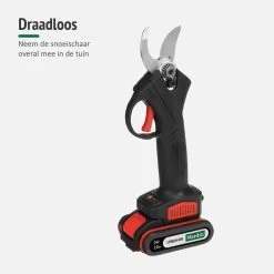 Sécateur à Batterie Foumt SS-1 - Sécateur électrique - Taille-haie électrique - Sécateur - Mini Tronçonneuse - Étui Inclus - Batterie Extra - Zwart -Outils de jardinage professionnels 1200x1200 426