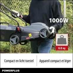 Powerplus POWEG63703 - Tondeuse à Gazon - 1000 W - Largeur De Coupe 32 Cm - Bac De Ramassage 30L - électrique 11 Powerplus POWEG63703 - Tondeuse à Gazon - 1000 W - Largeur De Coupe 32 Cm - Bac De Ramassage 30L - électrique -Outils de jardinage professionnels 1200x1200 566