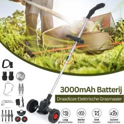 DOERSUPP Brosse à Désherbage électrique - Coupe-herbe Réglable - Set Complet De Tondeuse à Gazon - Haute Qualité - Avec Lames 12 DOERSUPP Brosse à Désherbage électrique - Coupe-herbe Réglable - Set Complet De Tondeuse à Gazon - Haute Qualité - Avec Lames -Outils de jardinage professionnels 1200x1200 579