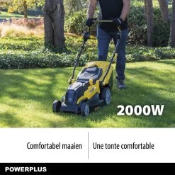 Tondeuse à Gazon Powerplus POWXG6281 - 2000 W - Largeur De Coupe De 42 Cm 14 Tondeuse à Gazon Powerplus POWXG6281 - 2000 W - Largeur De Coupe De 42 Cm -Outils de jardinage professionnels 1200x1200 630