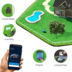 HOOKII Neomow S - Robot Tondeuse Intelligent Pour Pelouses Jusqu'à 1000m² - Batterie Haute Capacité 4400mAh - Largeur De Coupe 7,87'', Recharge Automatique, Bluetooth /WiFi - Batterie Et Chargeur Inclus -Outils de jardinage professionnels 1200x1200 634