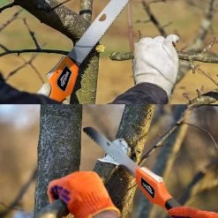 Scie à Scies D'élagage - Scies à Branches - Scie à Main - Longueur De Coupe 180 Mm - Télescopique - Pour élagage De Jardin Ou D'arbre, Camping, Travail Du Bois, Tondeuse Robuste Et Durable - Noir Orange -Outils de jardinage professionnels 1200x1200 69