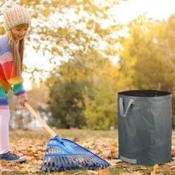 Lot De 3 Sacs Poubelles De Jardin Relaxdays - Sac à Feuilles Pop-up - 160 L - Sac De Jardin - 3 Anses - Gris -Outils de jardinage professionnels 1200x1200 804