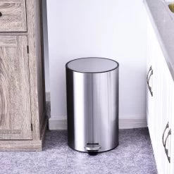 HOMCOM Prullenbak Poubelle Poubelle à Pédale Poubelle Intérieure 20 L Fermeture Amortie Inox PP Soft -Outils de jardinage professionnels 1200x1200 852