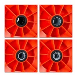 Roue De Brouette Relaxdays Anti Crevaison - 4.00-6 - Roue De Secours - PU - Complète - 3 Adaptateurs Noir-rouge -Outils de jardinage professionnels 1200x1200 858