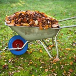 Relaxdays Roue De Brouette Anti Crevaison - 4.80 4.00-8 - 3 Adaptateurs - Jante Acier - Complet Blauw Rouge -Outils de jardinage professionnels 1200x1200 888