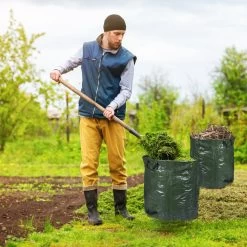 Lot De 4 Sacs Poubelles De Jardin Relaxdays - Grand Sac De Jardin 260 L - Sac Poubelle Vert Robuste Pliable -Outils de jardinage professionnels 1200x1200 898