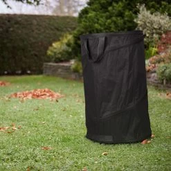 Relaxdays Pop Up Sac à Déchets De Jardin - Lot De 2 - Sac De Jardin 120 L - Noir - Sac à Mauvaises Herbes - Sac à Feuilles -Outils de jardinage professionnels 1200x1200 936