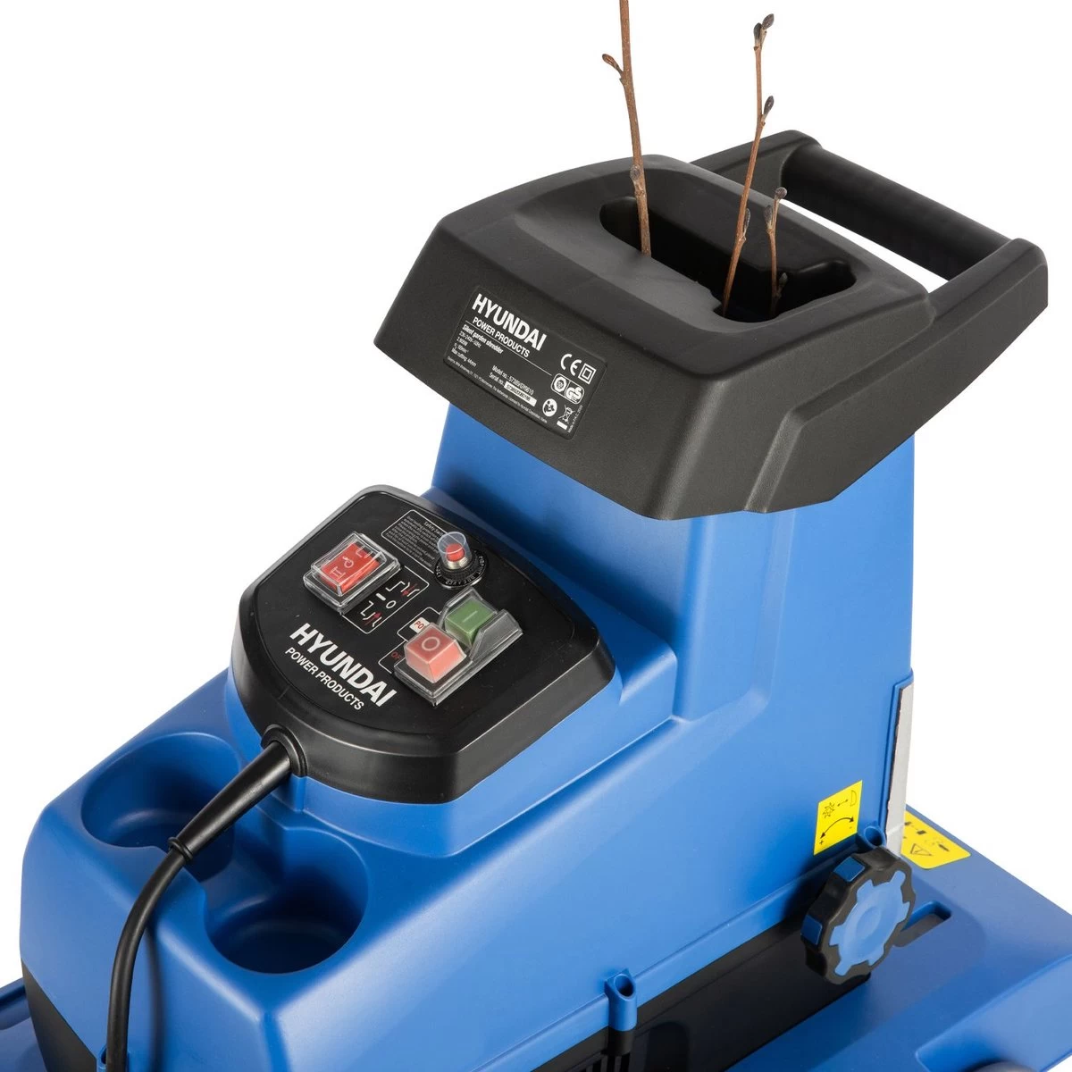 Broyeur électrique Hyundai Whisper-Quiet 2800W - Broyeur De Jardin / Broyeur De Branches Pour Une épaisseur De Branche De 45 Mm - Avec Collecteur De 60 Litres 12 Broyeur électrique Hyundai Whisper-Quiet 2800W - Broyeur De Jardin / Broyeur De Branches Pour Une épaisseur De Branche De 45 Mm - Avec Collecteur De 60 Litres – Image 10