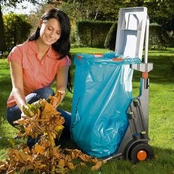 Onirique - Chariot De Jardin - Chariot De Jardin Mobile - Chariot De Transport Multifonctionnel Pour Le Jardin Avec Porte-Sac Intégré - Roues De Protection De Gazon - Couvercle Et Sac Poubelle -Outils de jardinage professionnels 1200x1200 990